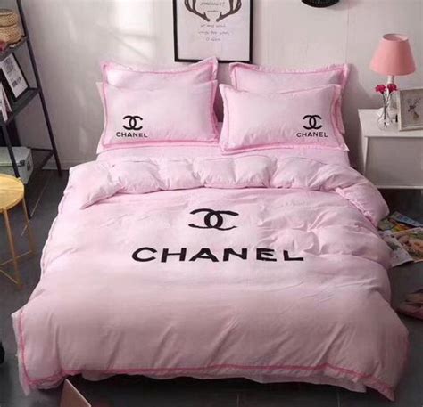 pink chanel bed covers|Chanel Bedding Set .